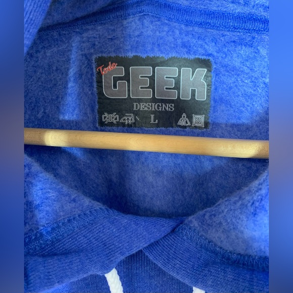 Homer Simpson Terminator Duff Beer Men’s Large Blue Hoodie Big Graphic - Picture 6 of 6